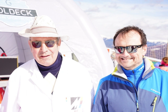 Die Malermeister Johann Baumgartner und Peter Kircher.
