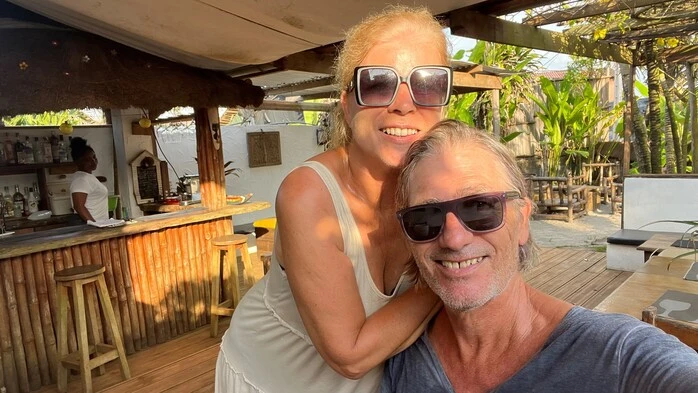Selfie Herbert Eder und seine Frau Anna | Herbert Eder mit seiner verstorbenen Frau Anna auf der Elfenbeinküste
