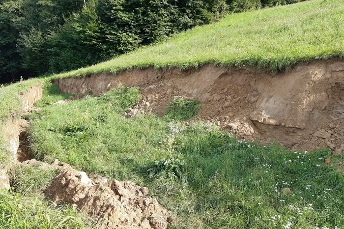 Am Anfang war das Loch zwischen sieben und acht Meter tief
