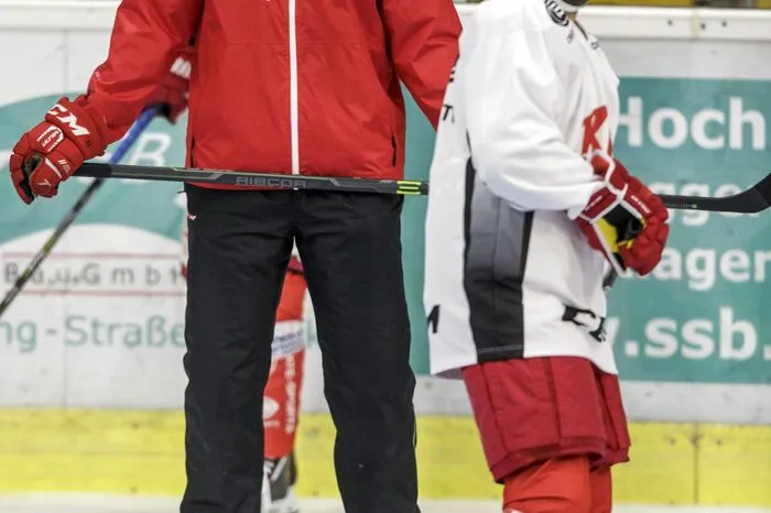 Co-Trainer Christoph Brandner und Mitja Robar