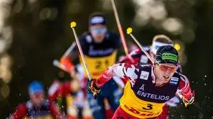 251206 Mika Vermeulen of Austria competes in the men s 20 km skiathlon during the FIS Cross-Country World Cup on December 6, 2025 in Trondheim. Photo: Maxim ThorÃ / BILDBYRAN / kod MT / MT0911 skidor cross-country skiing langrenn världscupen fis cross country world cup sverige fis cross-country world cup bbeng herr *** 251206 Mika Vermeulen of Austria competes in the men s 20 km skiathlon during the FIS Cross Country World Cup on December 6, 2025 in Trondheim Photo Maxim ThorÃ BILDBYRAN kod MT MT0911 skidor cross country skiing langrenn världscupen fis cross country world cup sverige fis cross country world cup bbeng herr PUBLICATIONxNOTxINxSWExNORxFINxDEN Copyright: MAXIMxTHORE BB251206MT180