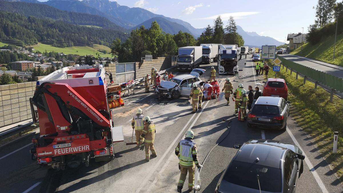 Tödlicher Unfall Donnerstagfrüh auf der B 320 in Schladming