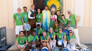 Sonderreporter Michael Großschädl beim Sambafest