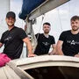 Vernetzen Segler mit Marinas: Ivana Zemanovicova, Geschäftsführer Niklas Baumgartner, Daniel Machacek und Martin Olsansky 