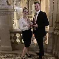 Bernadette de Roja mit Tanzpartner Martin Gruber