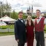 Zirkusdirektor Dimitri Würschl mit Tessa Zavatta und Leon Würschl