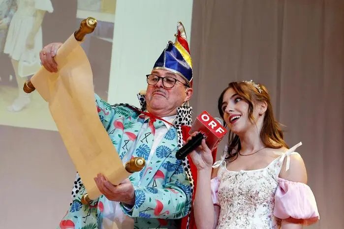 Das Ottendorfer Prinzenpaar Isabella Posch und Ewald Auner begrüßte hunderte Besucher