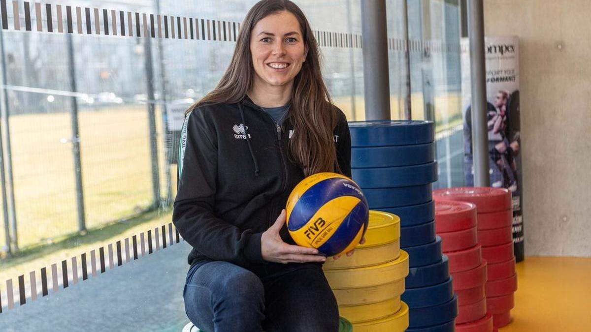 Eva Dumphart im Athletikbereich des Raiffeisen Sportparks