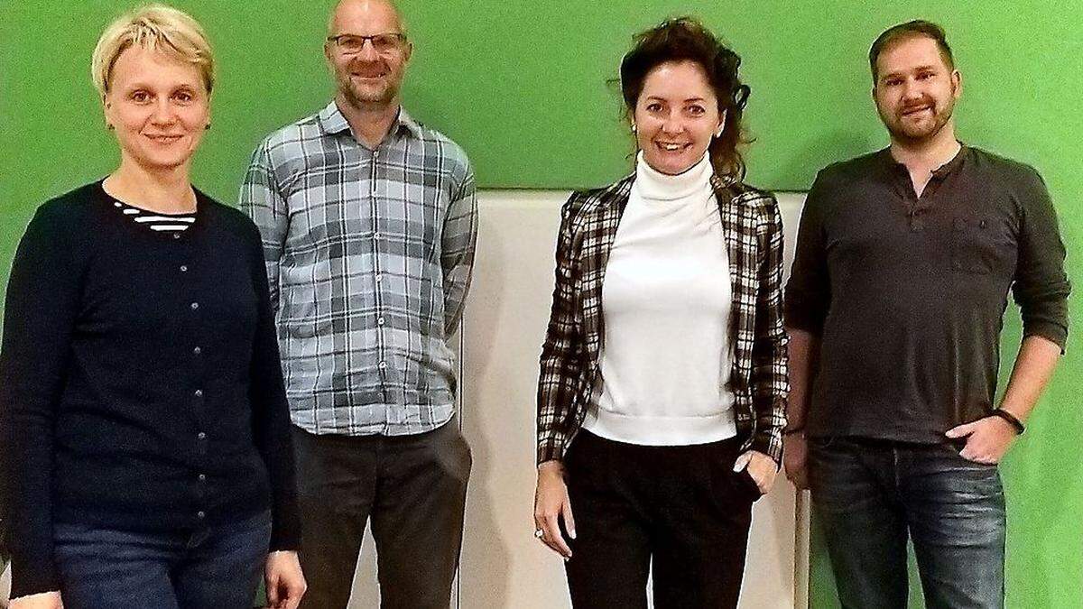 Das grüne Team in Wolfsberg: Vallant, Stückler, Dohr und Hirzbauer