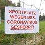 Das Betreten der Sportanlagen ist wieder untersagt  - mit Ausnahmen 
