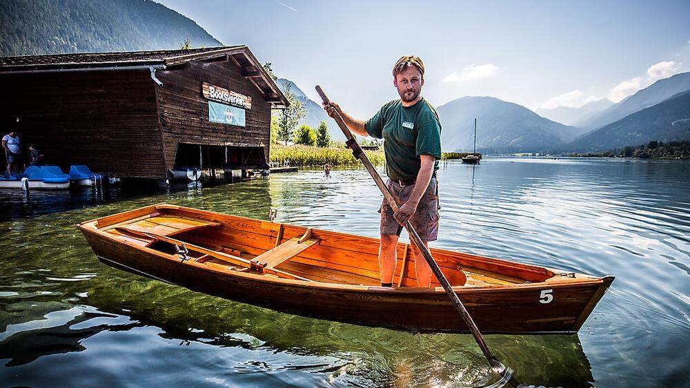 Ein Lärchenholzboot von Michael Winkler steht für Beständigkeit und Nachhaltigkeit