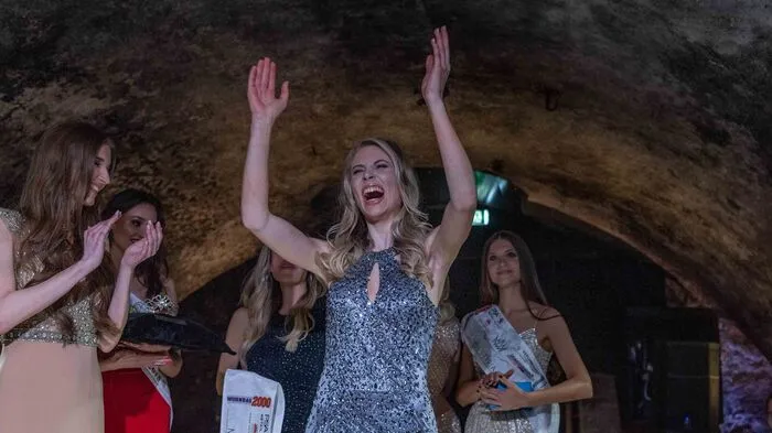 Große Freude, als sie im Schloss Gamlitz zur neuen Miss Styria gekürt worden ist.