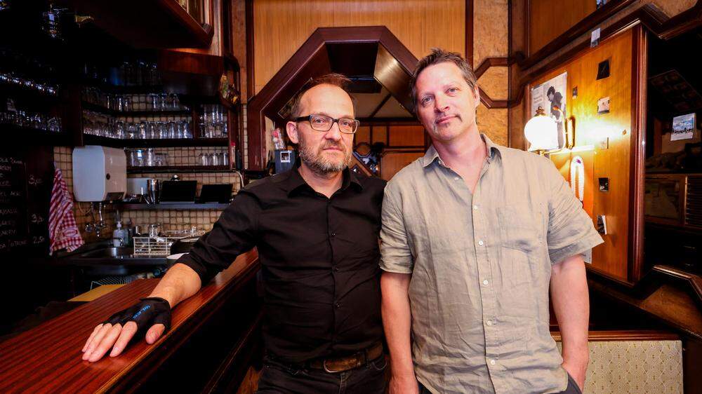 Thomas Maitz und Michael Stoiser betreiben das Café Wolf seit sieben Jahren