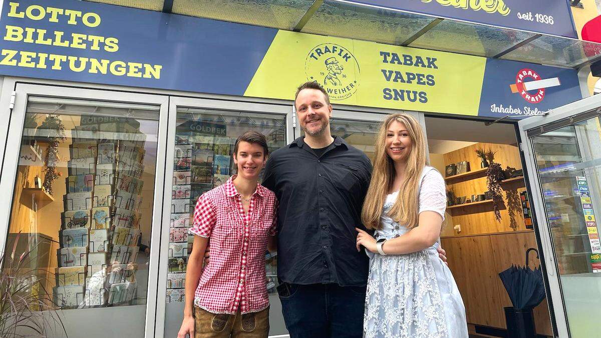 Julia Tschreppitsch, Stefan und Anna Gönitzer (von links) 