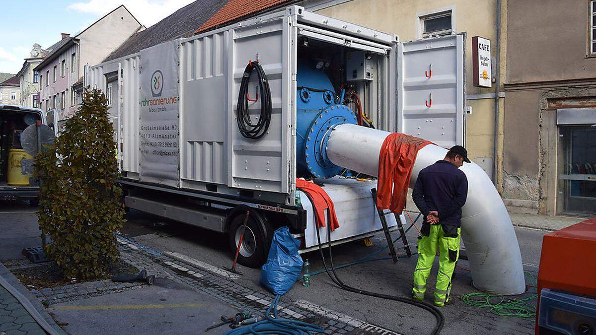 In der Klagenfurter Straße wurde mit den Arbeiten begonnen