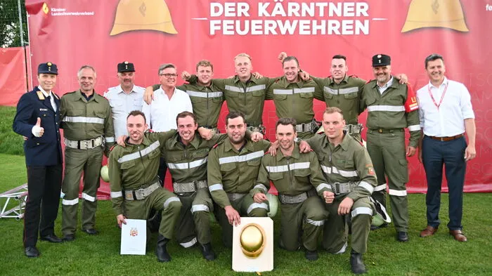 Die FF Flattach-Fragant holte sich den Sieg in der Kategorie "Bronze A" Zweiter wurde Birnbaum, Dritter Töplitsch