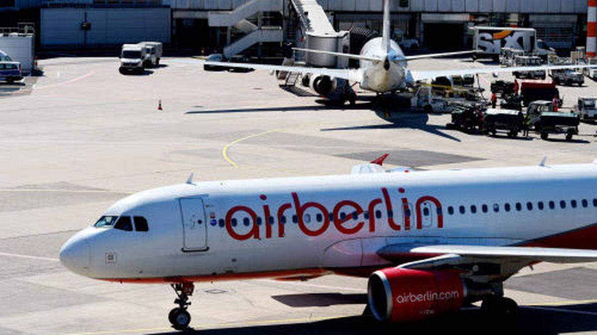 Am Sonntag mussten mehrere Flugzeuge der Air Berlin am Boden bleiben