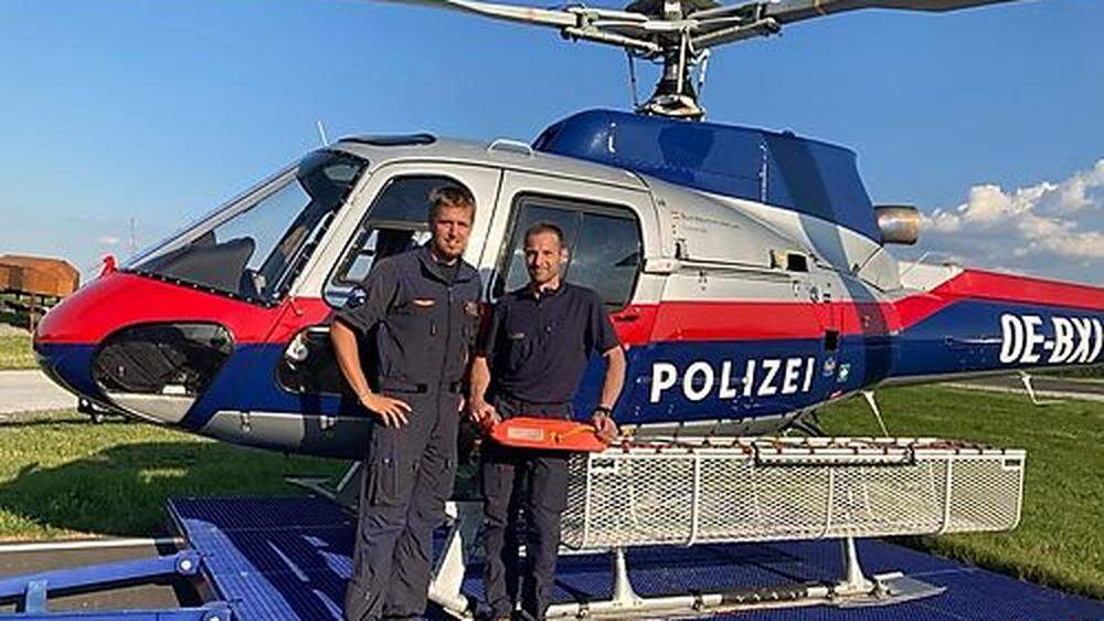Erfolgreiches Duo: Pilot Klaus Jäger und Flugoperator Michael Bachlechner