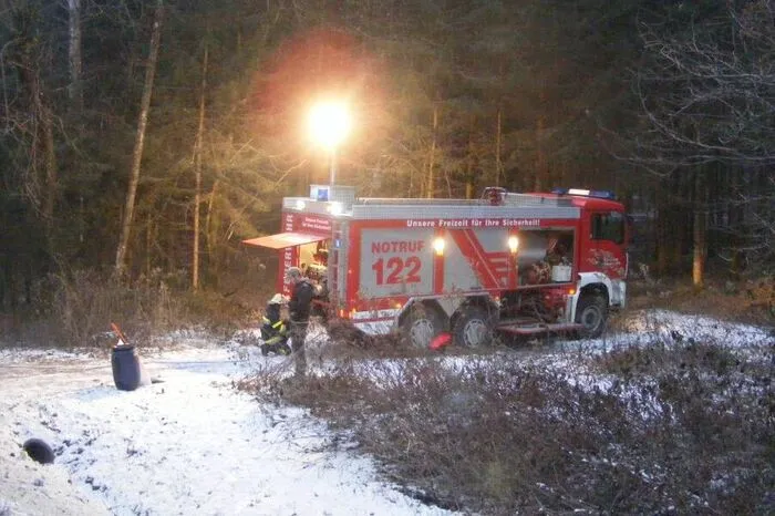 Die Freiwillige Feuerwehr Bierbaum an der Safen war mit neun Mann im Einsatz.