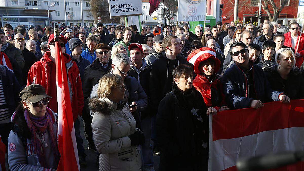 Pegida-Demo in Andritz