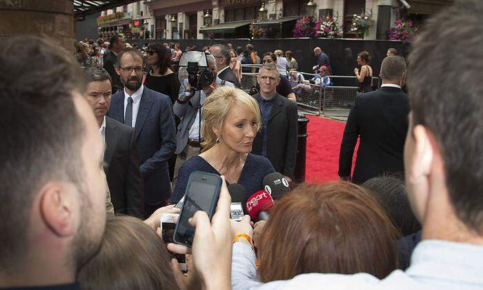 Joanne K. Rowling vor der Premiere