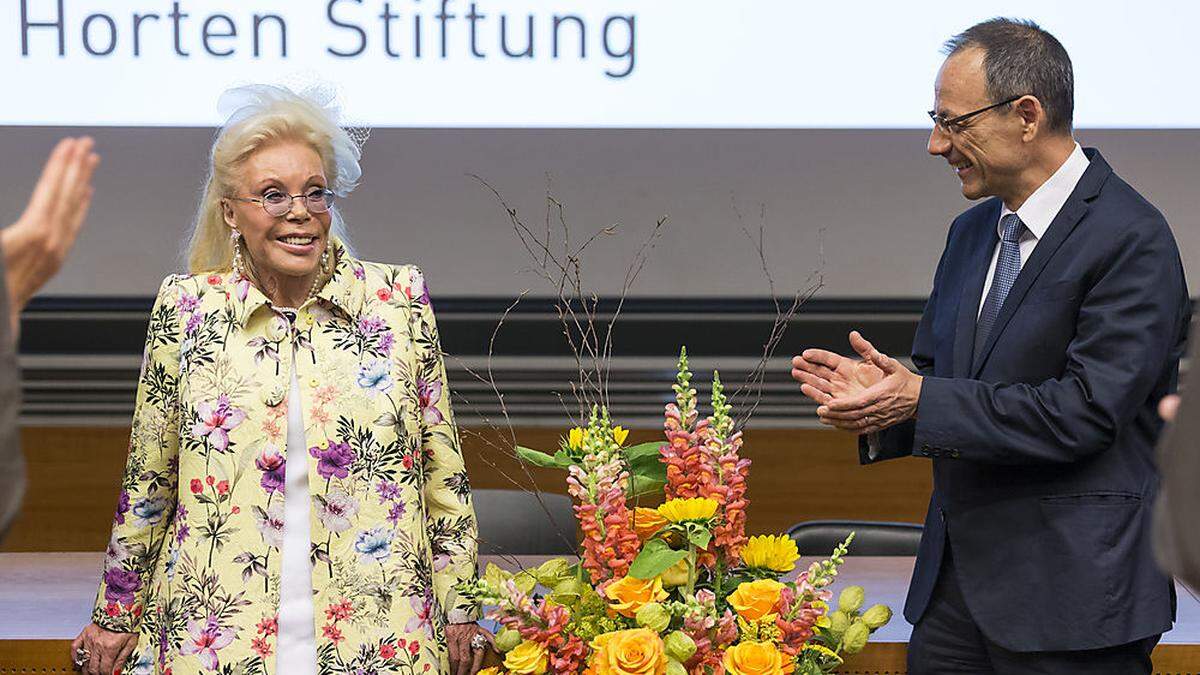 ETH-Präsident Lino Guzzella dankte Heidi Goess-Horten