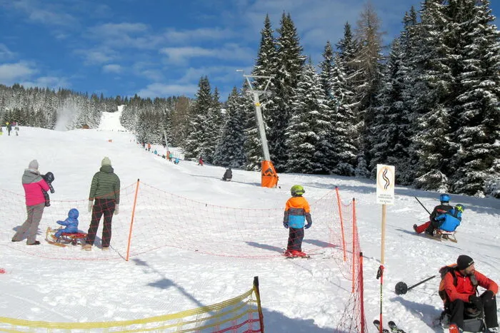 ... herrschte auf 1700 Metern Seehöhe bei der Steinerhütte optimales Winterwetter. 