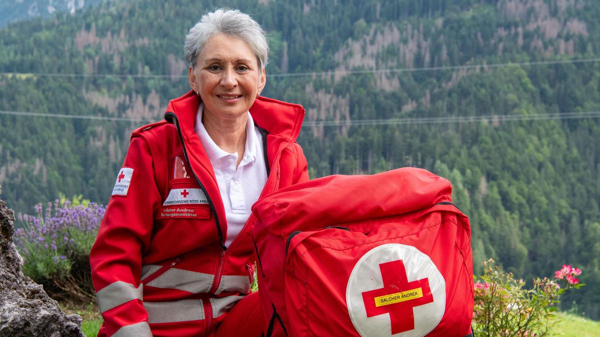 Andrea Salcher aus Liesing im Lesachtal ist Ersthelferin beim Roten Kreuz