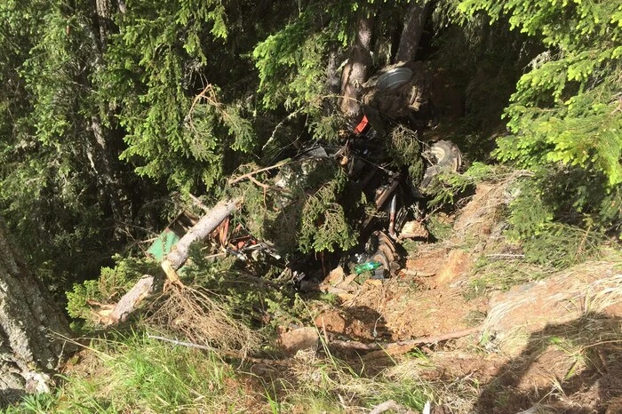 Fotos von der Unfallstelle.