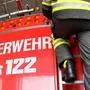 Die Feuerwehr führte Nachlöscharbeiten aus