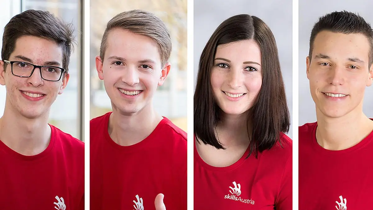 Alexander Kappler, Leo Moser, Julia Leitgeb und Alexander Krutzler