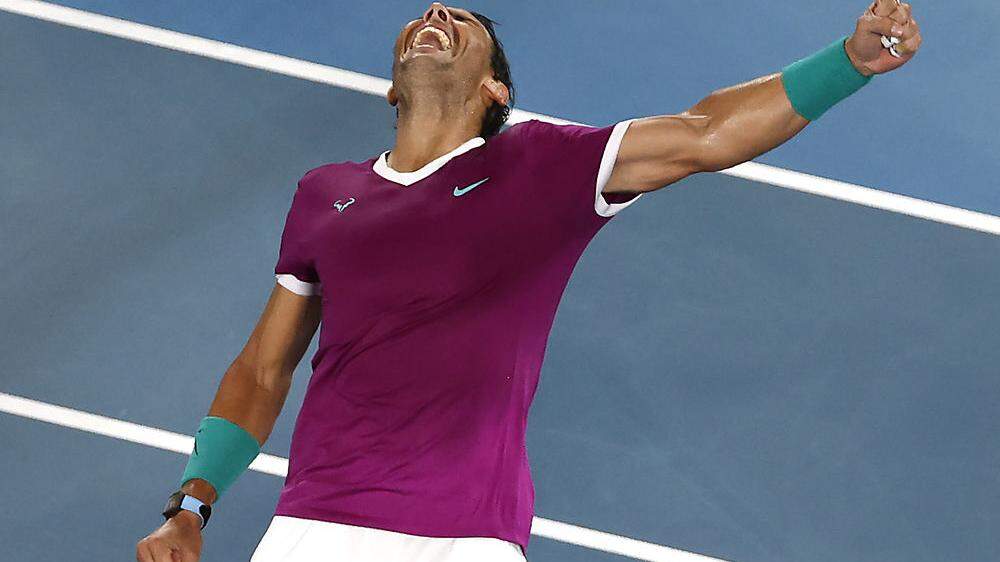 Rafael Nadal bei seinem 21. Grand-Slam-Titel