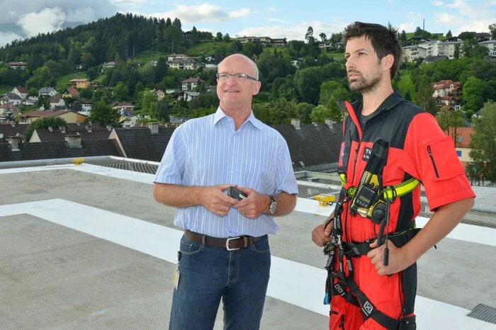 Gerald Bruckmann, ärztlicher Leiter des KH Spittal, und Notarzt Gernot Aichinger.