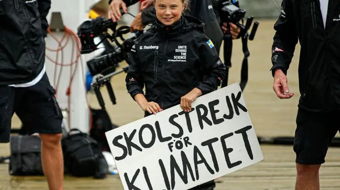 Nach zwei Wochen auf großer Fahrt erreichte Greta Thunberg am Mittwoch New York. Der Jubel war groß.