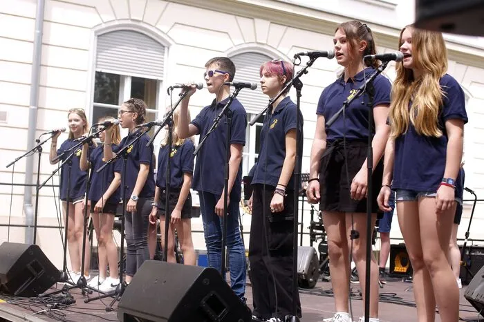 Für Live-Musik war gesorgt, auch die Schulband der Neuen Mittelschule hatte einen Auftritt.