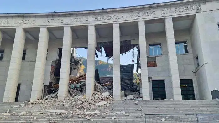 Gebäudeeinsturz am Justizpalast in Bozen