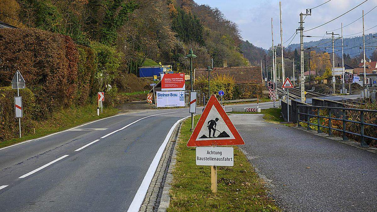 Der Neubau der Bahnunterführung in Pörtschach wird 2022 fortgesetzt