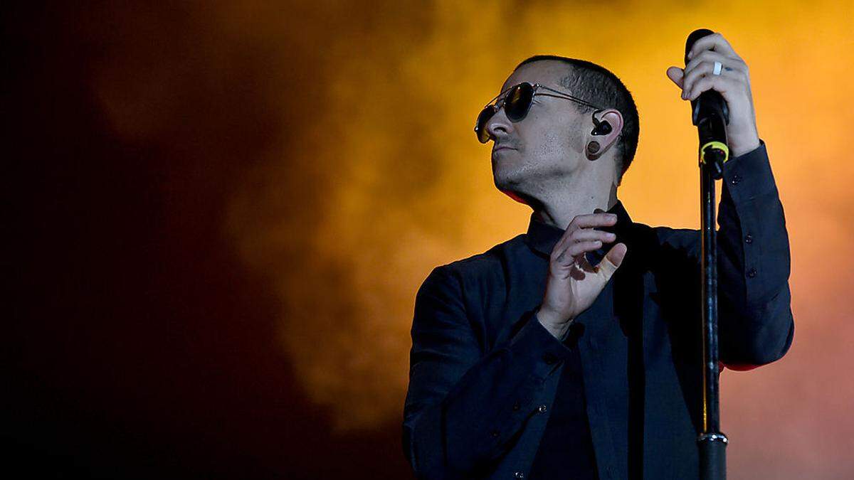 Chester Bennington mit Linkin Park am Nova Rock-Festival