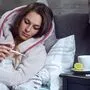 Hohes Fieber, sowie heftige Kopf- und Gliederschmerzen sind die Symptome der „echten Grippe“ 