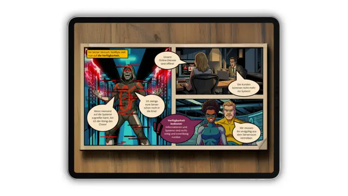Lernen mit Spaß: Cybersecurity-Training als interaktiver Comic