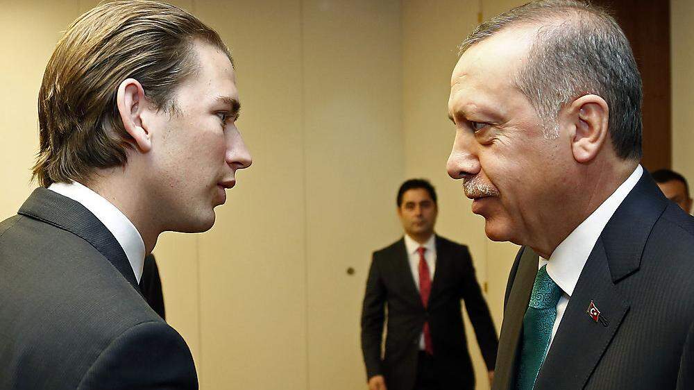 Kurz und Erdogan bei einem Treffen 2014