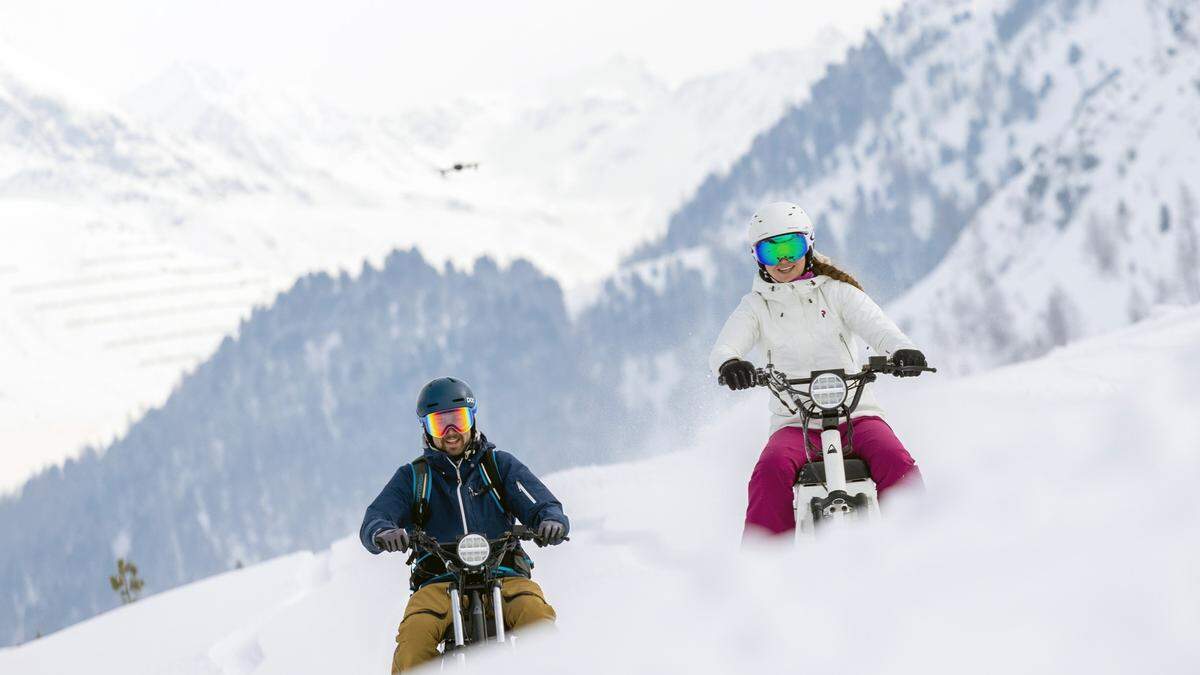 Rene Wibmer hat die Bikes mit seiner Partnerin Monja Lastätter schon im Februar getestet