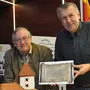 Heinrich Gerber und Friedrich Paulitsch bei einer Ausstellung anlässlich 850 Jahre Baldramsdorf