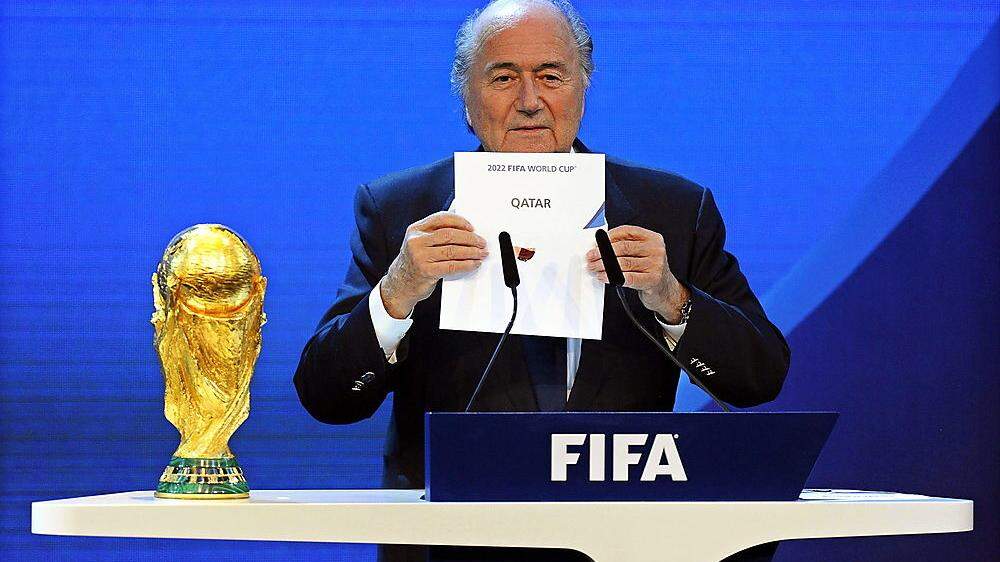 Vor zwölf Jahren verkündete Joseph S. Blatter in Zürich Katar als Austragungsort der WM 2022