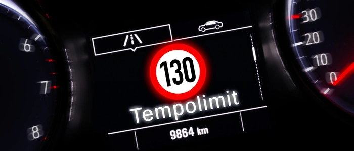 Rasante Fahrt über die Autobahn