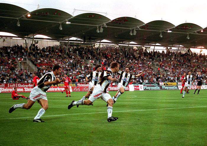 Vor mittlerweile 27 Jahren erzielte Roman Mählich das erste Tor im Stadion in Liebenau