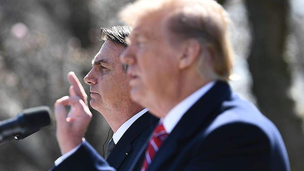 Verstehen sich blendend: Bolsonaro, Trump