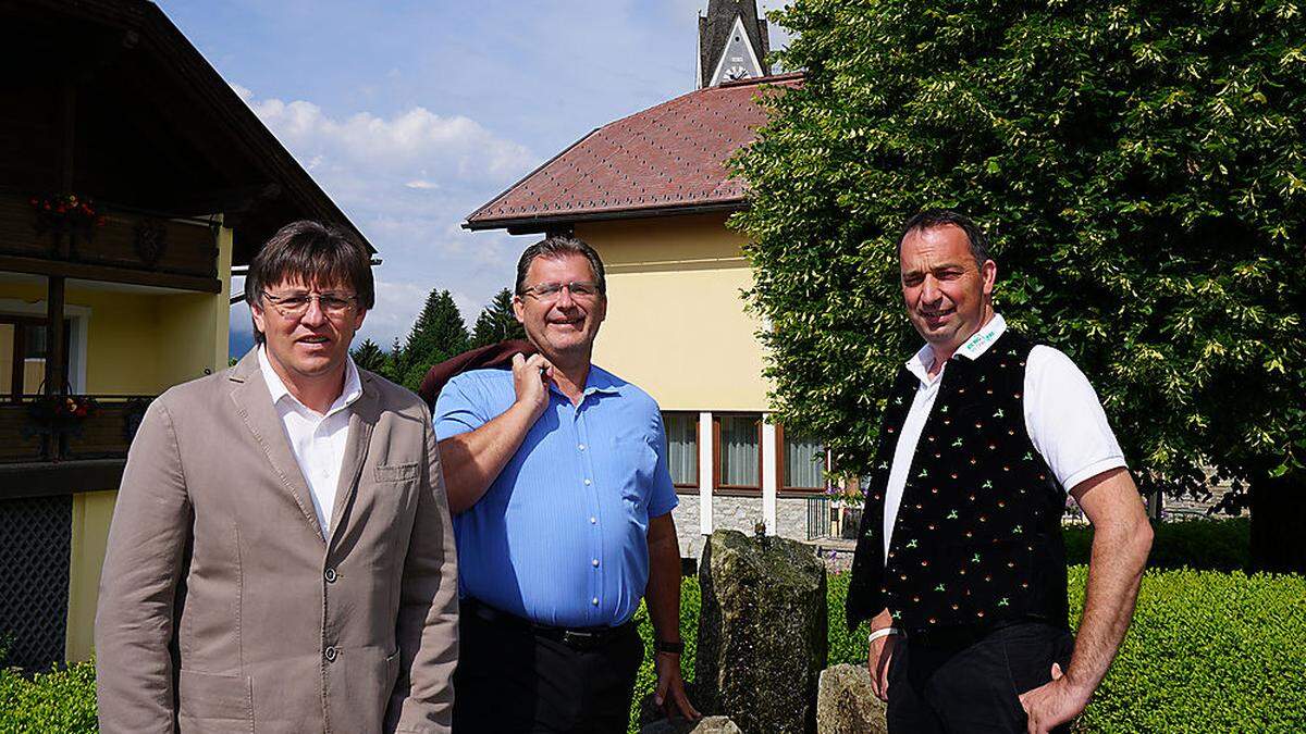 Gerhard Mentil, Peter Hassler und Wolfgang Krenn