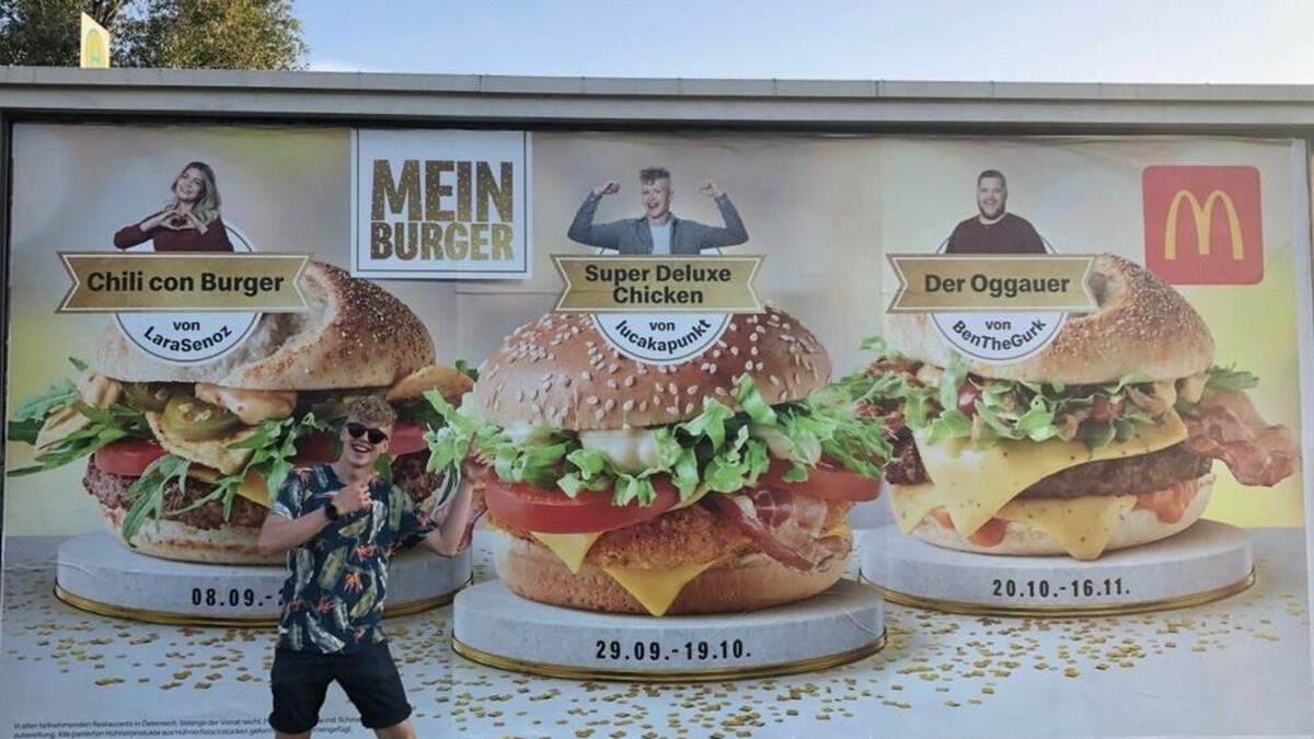 Katholnig lacht österreichweit von McDonald’s Plakaten