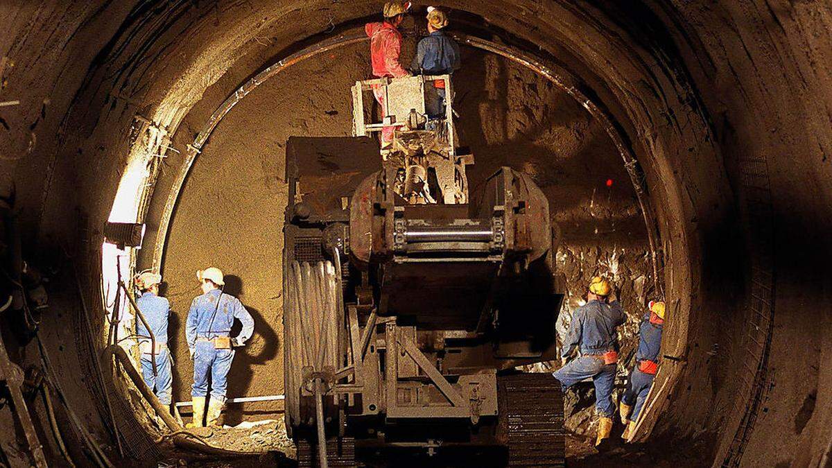 Blick in den Semmering-Basistunnel